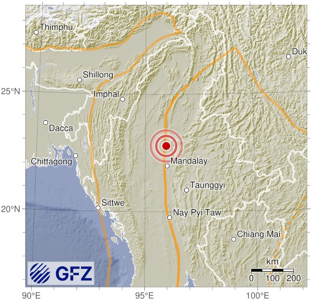 Event Map for GEOFON event gfz2025gxrc