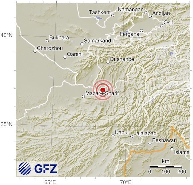 Event Map for GEOFON event gfz2025xwjn