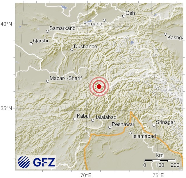 Event Map for GEOFON event gfz2026bnog