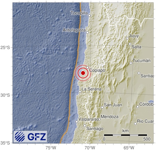 Event Map for GEOFON event gfz2026hznf