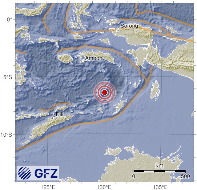 Event Map for GEOFON event gfz2026istq