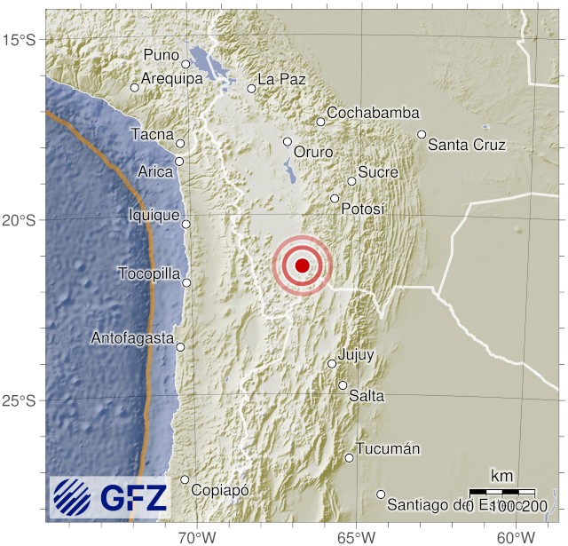 Event Map for GEOFON event gfz2026kpac