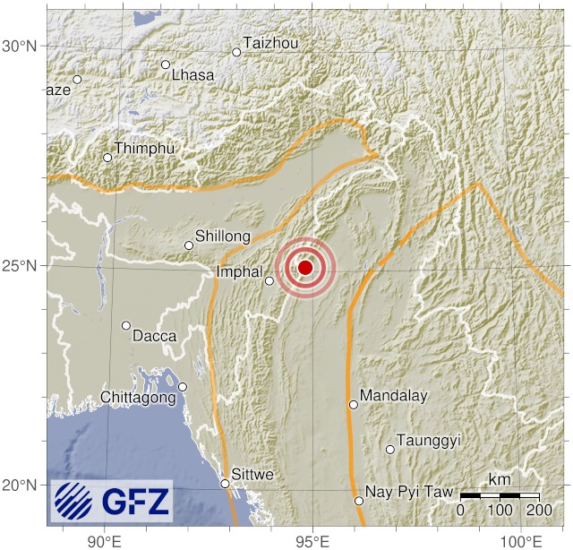 Event Map for GEOFON event gfz2026lyyn